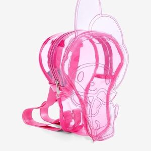 Stylish Pink Transparent Backpack